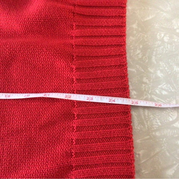 T.Harris London 100% cotton long sleeves crew neck red sweater size medium - Picture 8 of 10